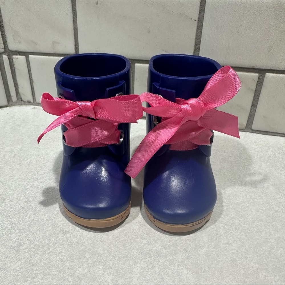 My Life Our Generation American Girl 18” Doll Purple W/ Pink Laces Duck Boots
